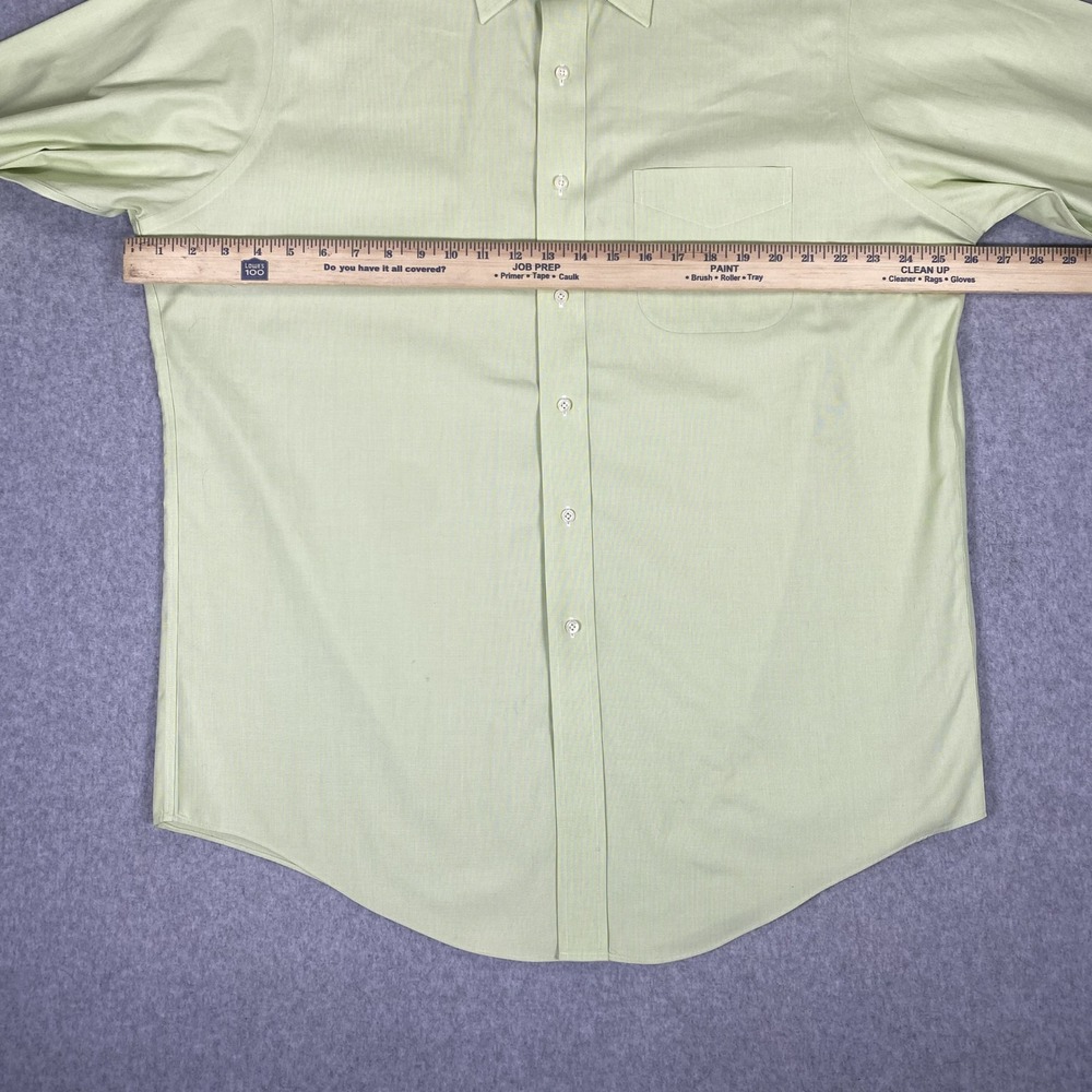 Brooks Brothers Button Down Shirt Mens 16.5-33 Yellow Traditional Fit Non-Iron - Picture 14 of 16